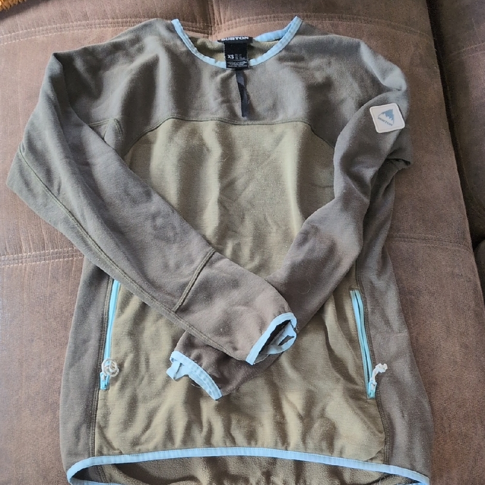 Burton Brown and Light Blue Pullover